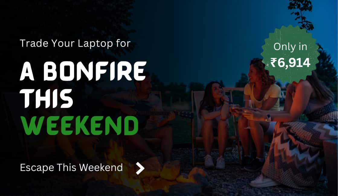 Collage of happy groups of friends hiking, boating, and posing by a van, promoting a tool to compare and save on group travel packages.