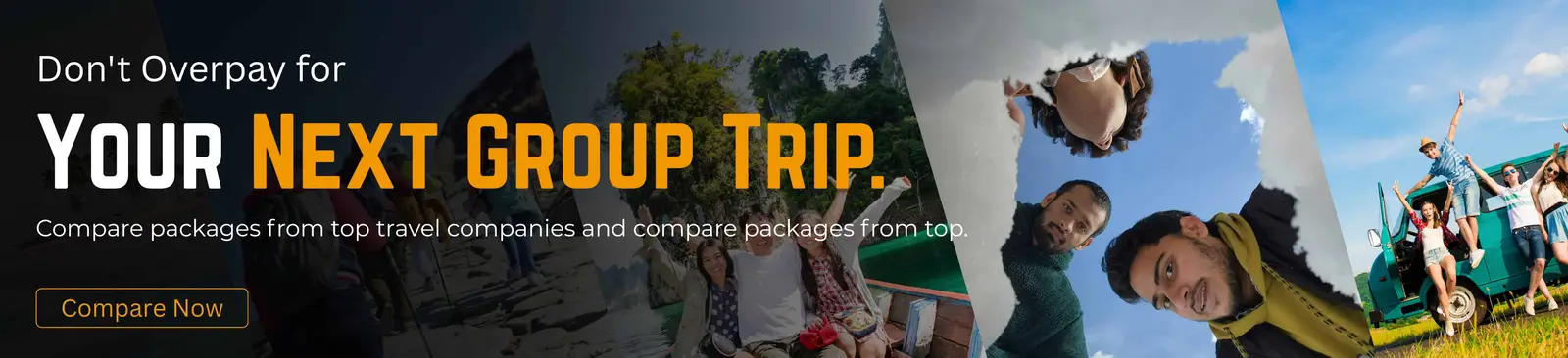 Price comparison tool for group trip packages and travel deals.