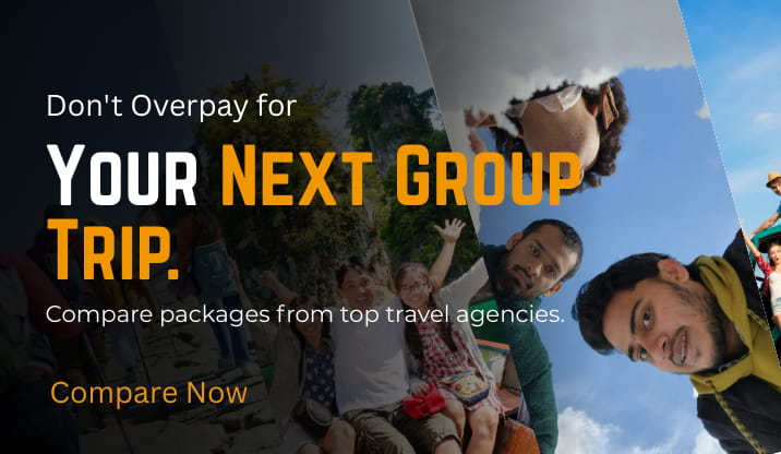 Price comparison tool for group trip packages and travel deals.